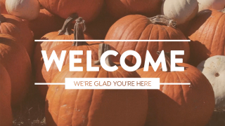 Pumpkin Film Welcome