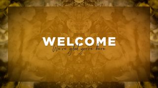 Orange Welcome Slide