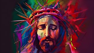 Jesus painting