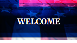 Glitch Flag Welcome