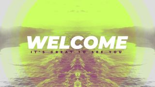 Neon Waves Welcome Slide