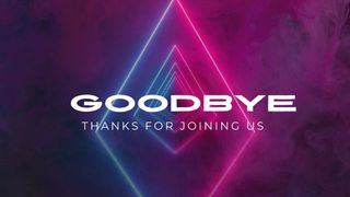 Neon Goodbye Motion Loop