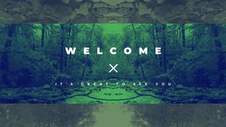 Green Mirror Welcome Slide