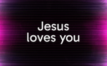 Color Flow Lines Jesus Loves (123199)
