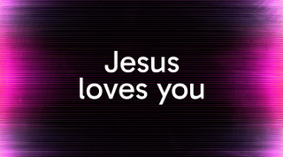 Color Flow Lines Jesus Loves