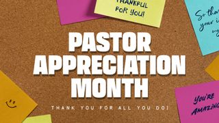 Pastor Appreciation Thanks