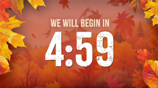 Warm Autumn Colors Countdown