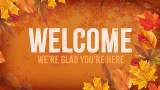 Warm Autumn Colors Welcome