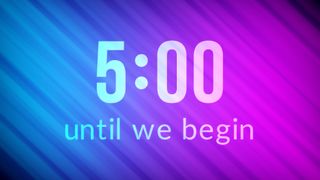 Blue Purple Gradient Countdown