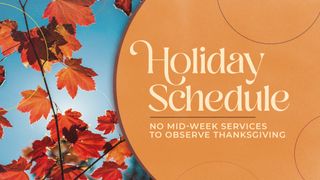 No Mid-Week Services