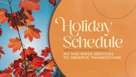 No Mid-Week Services (153297)