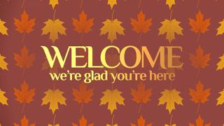 Patterned Leaves Welcome