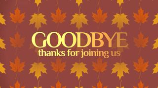 Patterned Leaves Goodbye