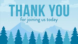 Winter Scene Thank You