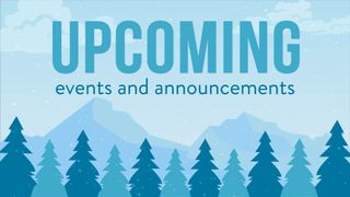 Winter Scene Announcement