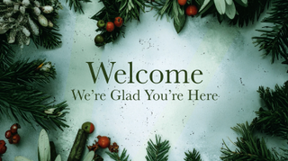Christmas Greenery Welcome