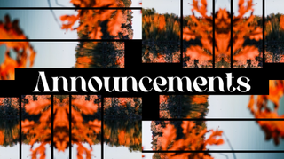 Fall Bars Announcements