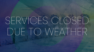 Grunge Winter Services Closed