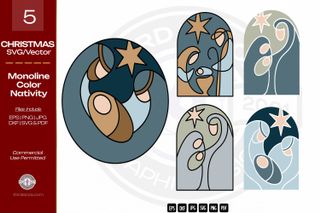 Artsy Nativity Scenes