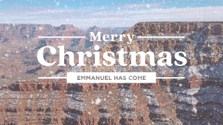 Canyon Snow Christmas