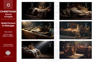 Gold Crown in Manger