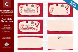 Retroish Christmas Backgrounds