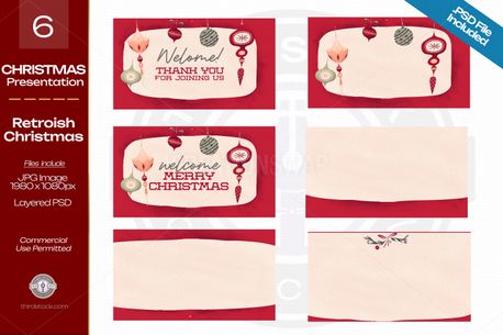 Retroish Christmas Backgrounds (154376)