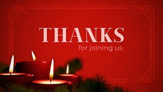 Christmas Candle Thanks