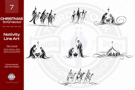 Abstract Artsy Nativity (154622)