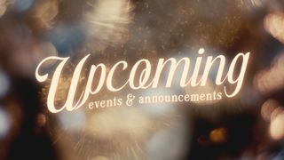 Glory and Wonder : Upcoming