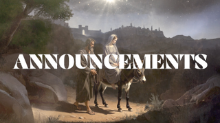 Painted Christmas Announcement