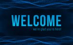 Blue Digital Wave Welcome (154959)