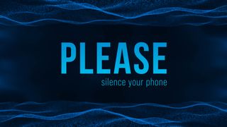 Blue Digital Wave Silence Phon