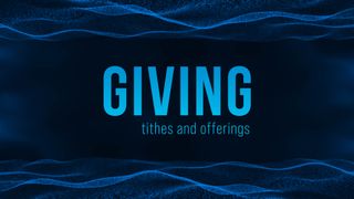 Blue Digital Wave Giving