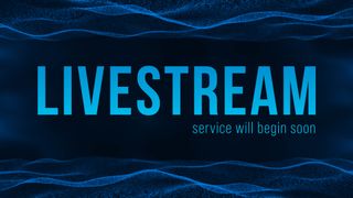 Blue Digital Wave Livestream