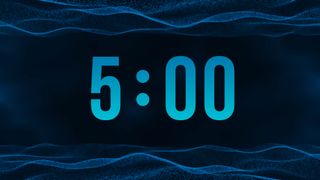 Blue Digital Wave Countdown