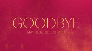 Red Glitter - Goodbye