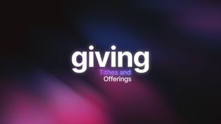 Giving