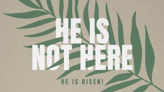 He Is Not Here He Has Risen