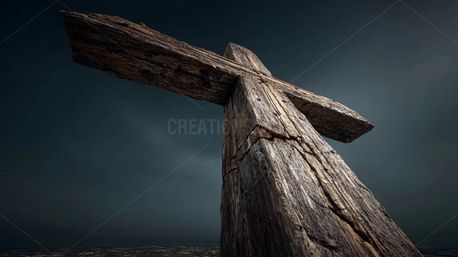 Large Rugged Wood Cross (156575)