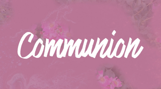 Pale Floral Communion