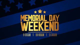 Memorial Day Schedule