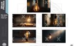 Light bulb with a  cross (157803)