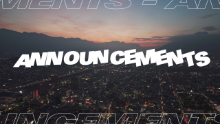 ANNOUNCEMENTS