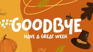 Kids Thanksgiving Closing