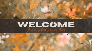 Fall Leaves Welcome