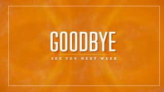 Orange Cloud Goodbye