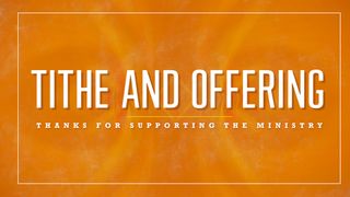 Orange Cloud Tithe