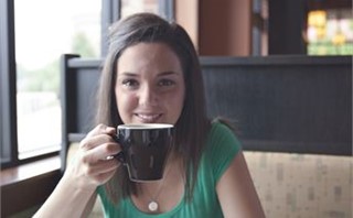 Woman in Coffee Shop