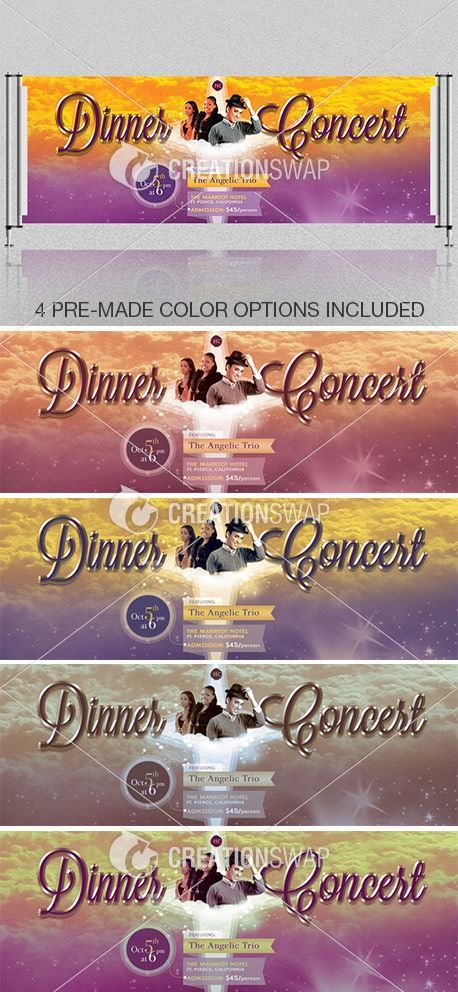 Dinner Concert Banner Template (27435)